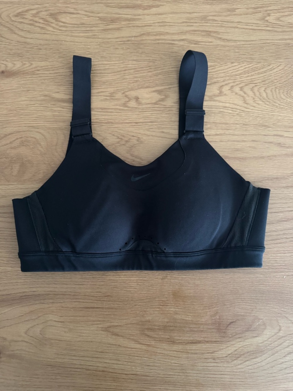 Nike Black Adjustable-Strap High Support Sports Bra